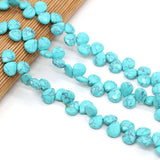 Natural Stone Agates Crystal Beads Water Drop Shape Turquoises