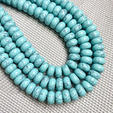 Natural Stone Abacus Shape Crystal Loose Beads 6x10mm