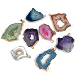 Natural Stone Agates Pendant for Jewelry Making