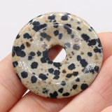 Agates Pendants Big Hole Flat Round Quartzs for DIY Necklace Earrings