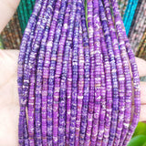 Agates Tiger Eye Jewelry Making Flat 2*4mm Colorful Loose Beads