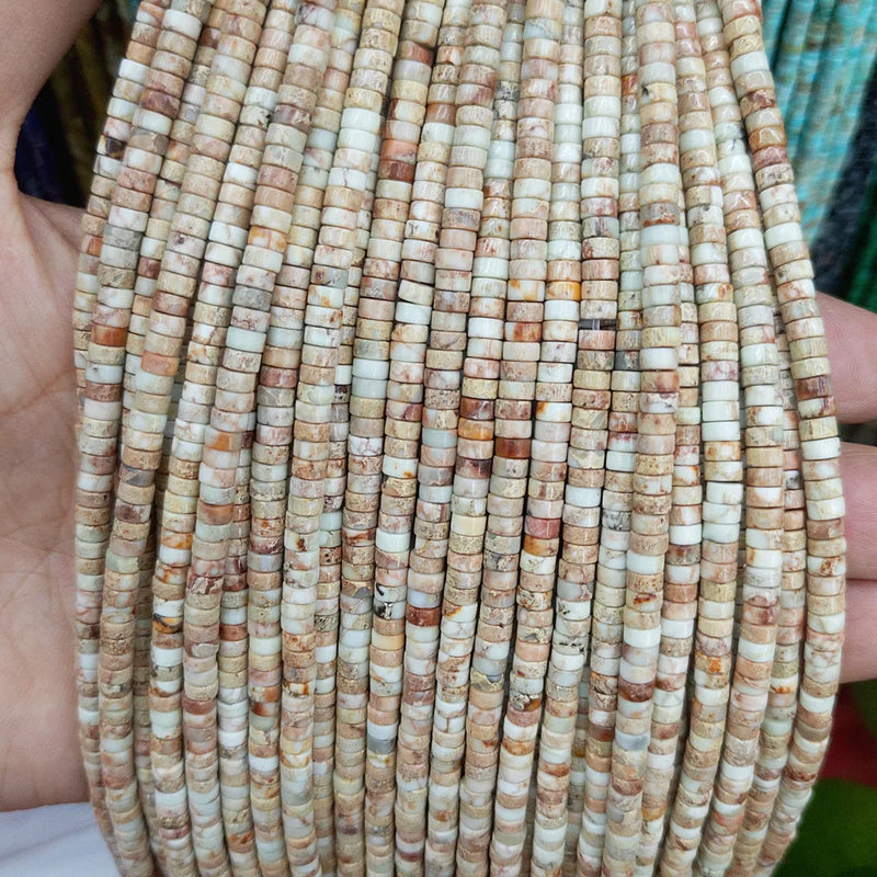 Agates Tiger Eye Jewelry Making Flat 2*4mm Colorful Loose Beads