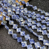 Natural Stone Agates Turquoises Crystal Beads 14x14x6mm