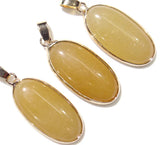 10pc Natural Stone Tiger Eye Yellow Jades Opal Water Pendant Beads