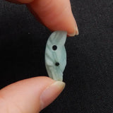 Amazonite Wolf Head Pendant Necklace 23x17x9mm