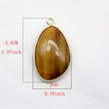 Natural Stone Amazonite Quartz Crystal Amethyst Necklace Pendant
