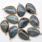 Natural Stone Amazonite Quartz Crystal Amethyst Necklace Pendant