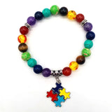 Amethyst Lucky Heart Pendant Bracelet for Men and Women