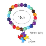 Amethyst Lucky Heart Pendant Bracelet for Men and Women