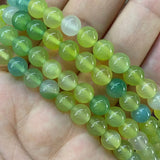 Natural Stone Round Beads for Jewelry Making - Amethyst Jade Agate Rose Quartz