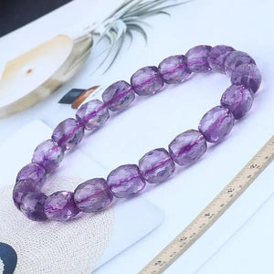Amethyst Healing Bracelet Fine Jewelry Purple Crystal Faceted Amethyst Bracelet