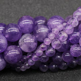 Natural Amethyst Loose Beads for DIY Jewelry Making