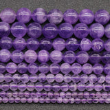 Natural Amethyst Loose Beads for DIY Jewelry Making
