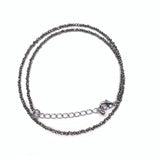 Amethyst Olivine 2mm Small Round Stone Necklace
