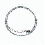 Amethyst Olivine 2mm Small Round Stone Necklace