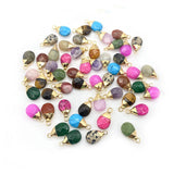 Amethyst Pendants Turquoise Quartz Charms for Jewelry Making