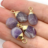 Amethyst Pendants Turquoise Quartz Charms for Jewelry Making