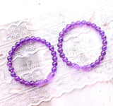 Natural Stone Amethyst Pixiu Bead Bracelet For Women Lucky Amulet