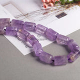 Amethyst Tiger Eye Faceted Round Tube Beads DIY Jewelry Making