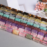 Amethyst Tiger Eye Faceted Round Tube Beads DIY Jewelry Making