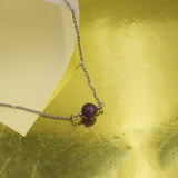 Amethyst Women Necklace Stainless Steel Cross Chain BirthStone Fine Jewellery
