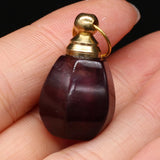 Amethyst Essential Oil Diffuser Charms Pendant for DIY Necklace