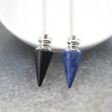 Natural Stone Amethysts Healing Pendulum for Dowsing