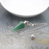 Natural Stone Amethysts Healing Pendulum for Dowsing