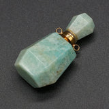 Amethysts Vials Pendants Quartzs Perfume Bottle for Jewelry Making