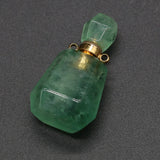 Amethysts Vials Pendants Quartzs Perfume Bottle for Jewelry Making