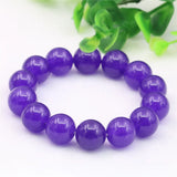 Amethysts Womens Bracelet Round Beads 8/10/12mm