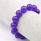 Amethysts Womens Bracelet Round Beads 8/10/12mm