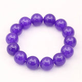 Amethysts Womens Bracelet Round Beads 8/10/12mm