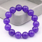 Amethysts Womens Bracelet Round Beads 8/10/12mm