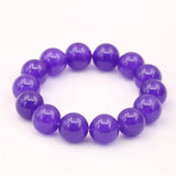 Amethysts Womens Bracelet Round Beads 8/10/12mm