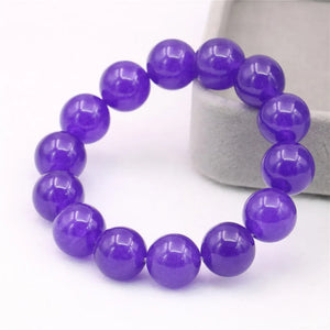 Amethysts Womens Bracelet Round Beads 8/10/12mm