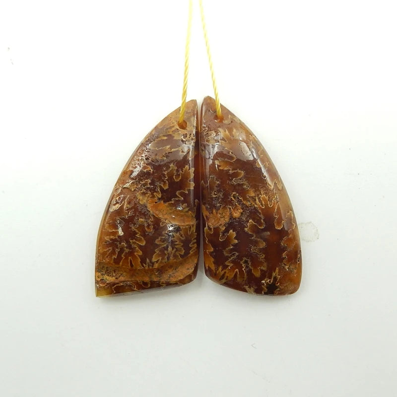 Natural Stone Ammonite Earring Beads 32x15x6mm 7.3 Women Earrings