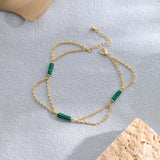 Natural Stone Anklet For Women Summer Outing Jewelry