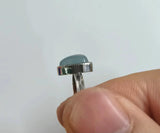 Aquamarine Heart Ring Women's Jewelry Gift Healing Engagement