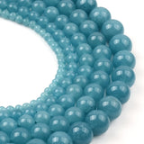 Aquamarine Round Beads for Jewelry Making 4/6/8/10/12mm
