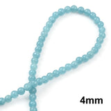 Aquamarine Round Beads for Jewelry Making 4/6/8/10/12mm