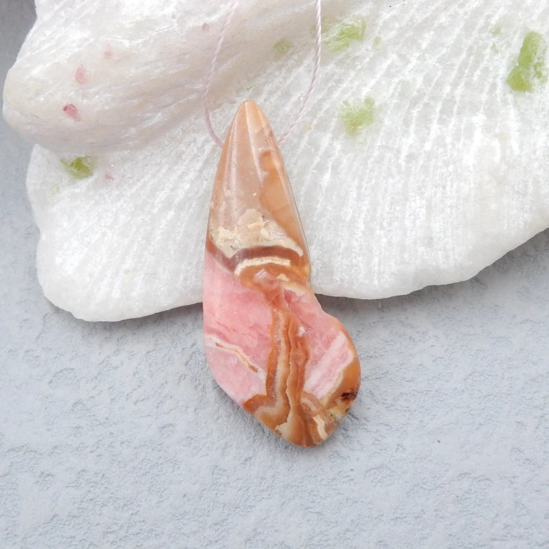 Argentina Rhodochrosite Drilled Gemstone Pendant Bead
