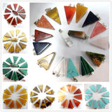 Natural Stone Mixed Charms Pendants for DIY Jewelry Making