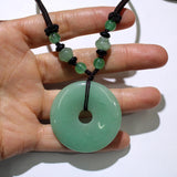 Aventurine Quartz Crystal Donut Charm Pendant for DIY Jewelry Making