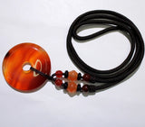 Aventurine Quartz Crystal Donut Charm Pendant for DIY Jewelry Making