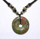 Aventurine Quartz Crystal Donut Charm Pendant for DIY Jewelry Making
