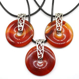 Aventurine Quartz Crystal Donut Charm Pendant for DIY Jewelry Making