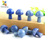 Aventurine Quartz Small Mushroom Figurine 10pcs 22mm Home Decoration Women Gift