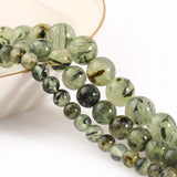 Prehnite Jade Round Loose Beads for Jewelry Making 6 8 10mm