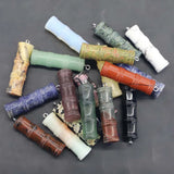 Natural Stone Bamboo Joint Shape Pendant for Jewelry Making